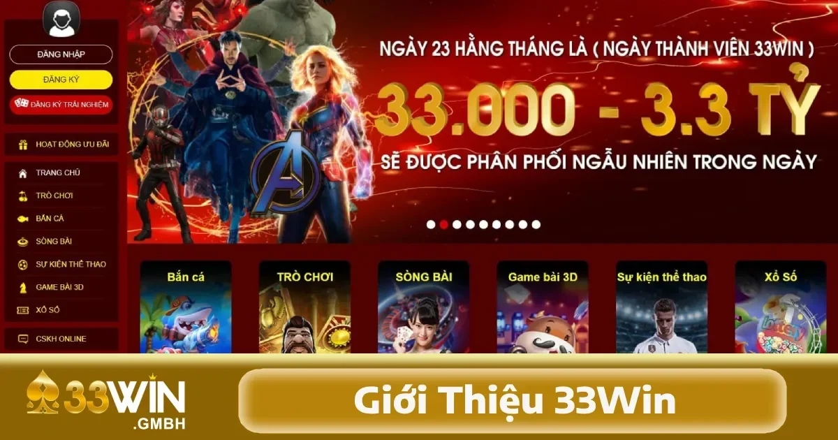 33WIN – Thương hiệu cá cược trực tuyến uy tín hàng đầu Việt Nam