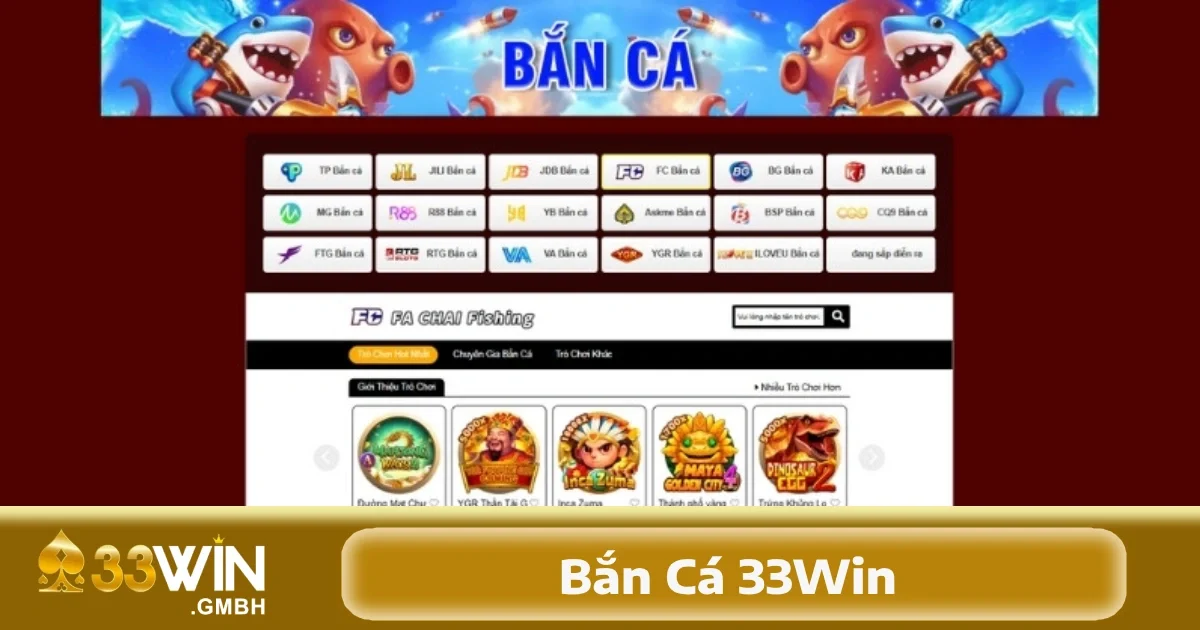 Bắn Cá 33Win 1 Bắn cá 33Win đã trở thành lựa chọn hàng đầu của nhiều người yêu thích trò chơi đổi thưởng trực tuyến.