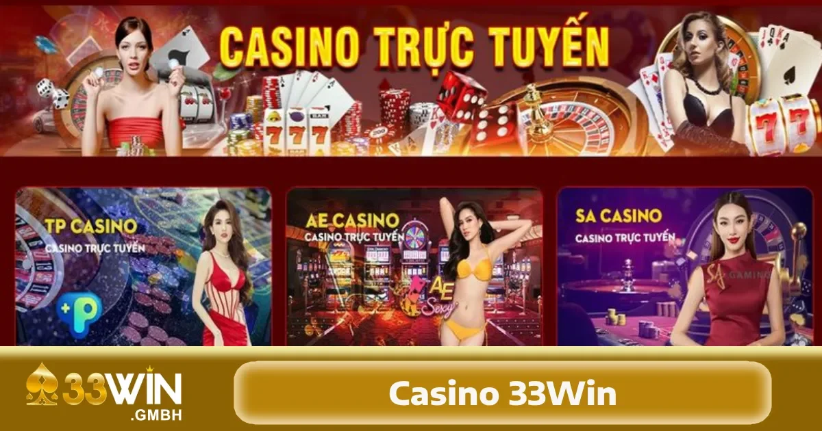 Casino 33Win 3 Bước vào thế giới của Casino 33Win, bạn sẽ ngay lập tức bị cuốn hút bởi vô số trò chơi đẳng cấp